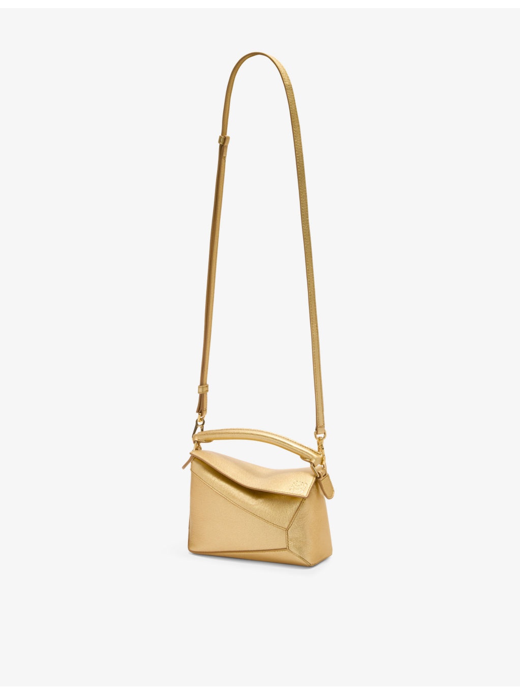 Puzzle Edge Mini Metallic-Leather Cross-Body Bag - 5