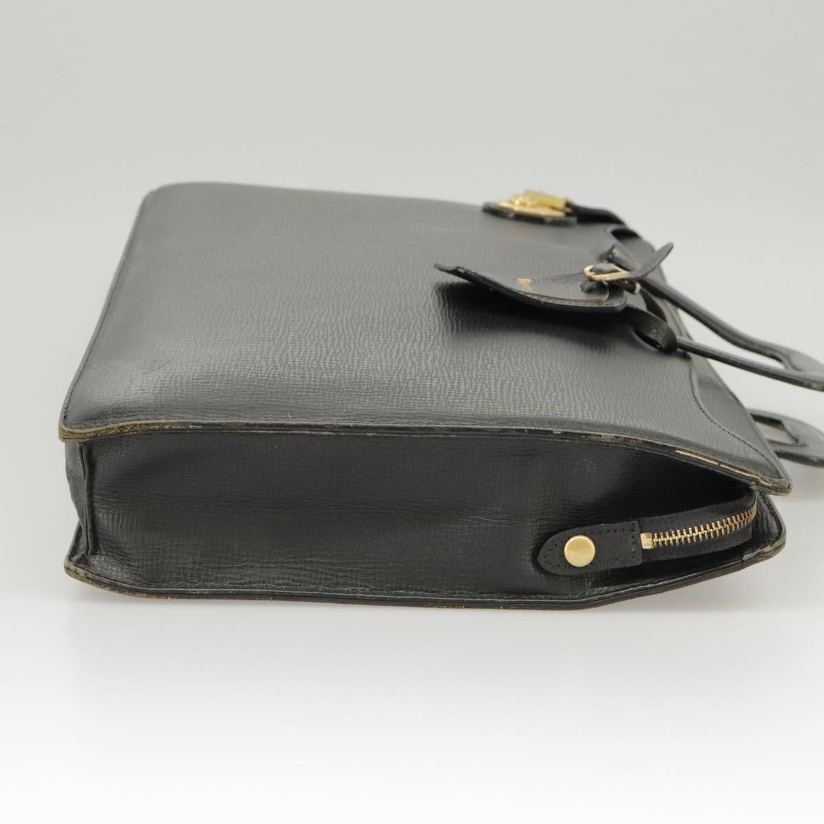 Burberry Business Bag Leather Black Gold - 4