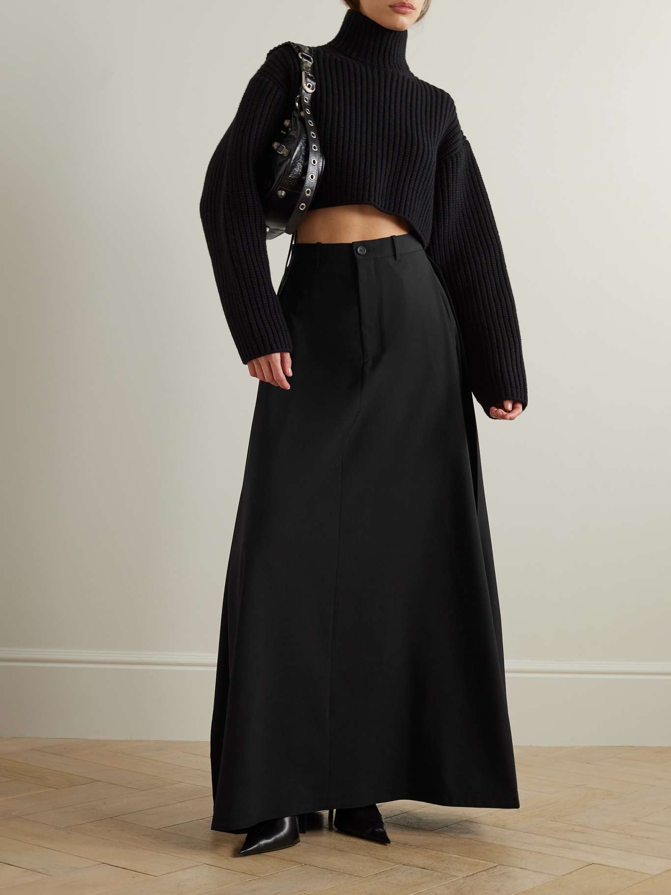 BALENCIAGA Wool midi skirt | tessabit | REVERSIBLE