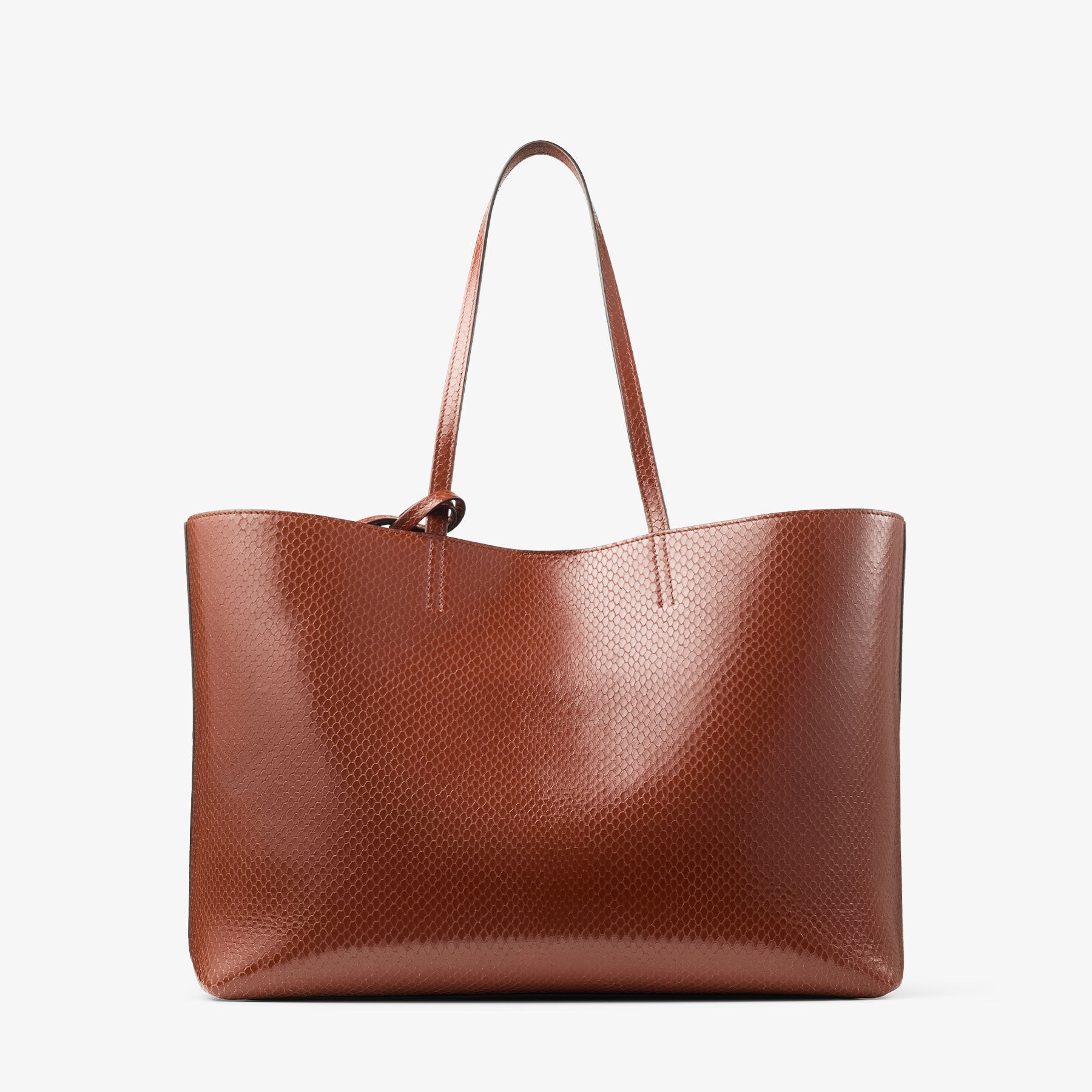 Nine2Five East-West
Cognac Elaphe Printed Leather Tote Handbag - 5