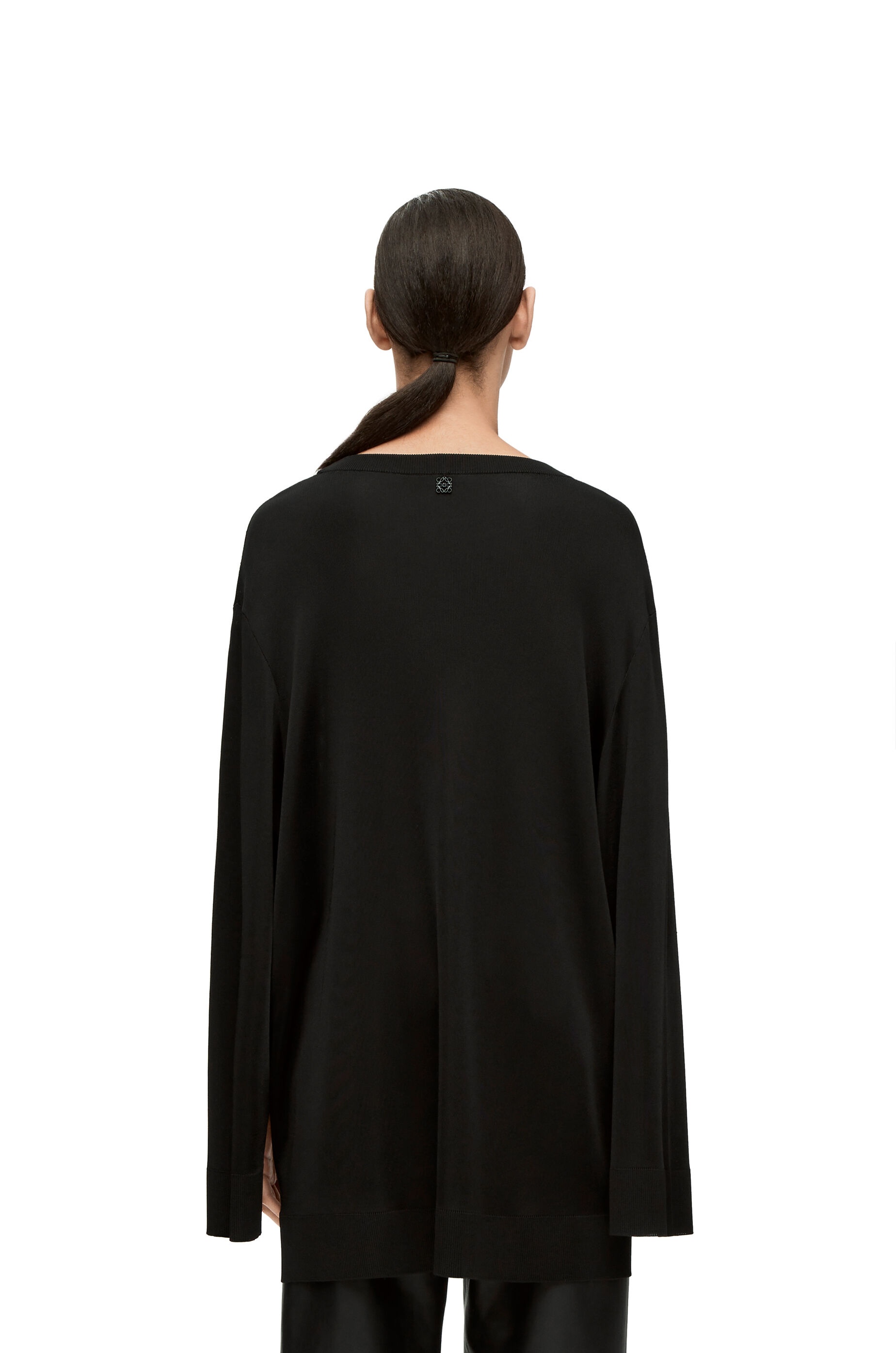 Open sleeve sweater in viscose knit - 4