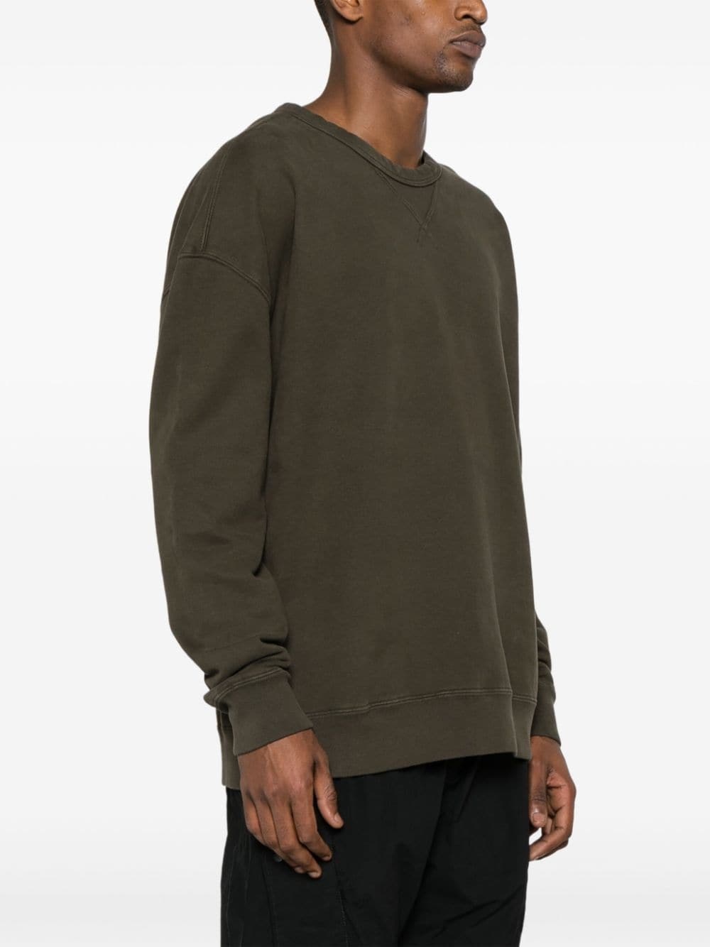 patch-detail cotton sweatshirt - 3