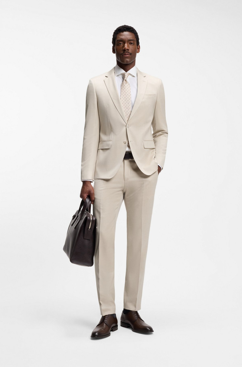 BOSS SLIM-FIT JACKET IN VIRGIN-WOOL SERGE outlook