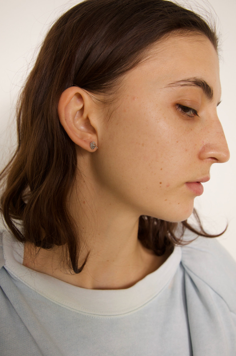 Collina Strada AMETHYST SOFT YELLOW RHINESTONE HORN STUDS outlook