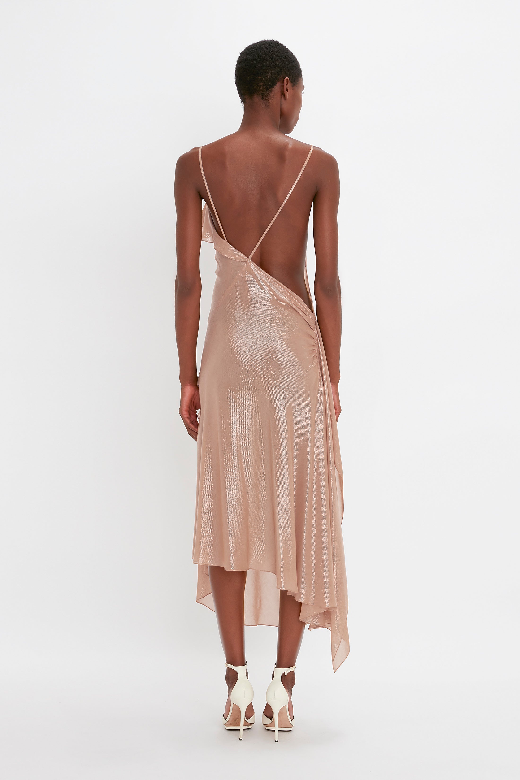 Bias Cami Slip Dress In Rosewater - 4