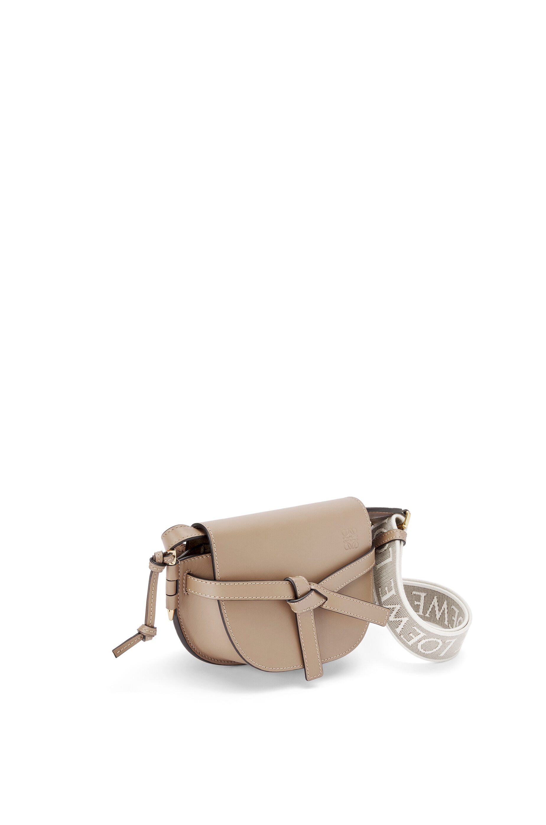 Mini Gate Dual bag in soft calfskin and jacquard - 4