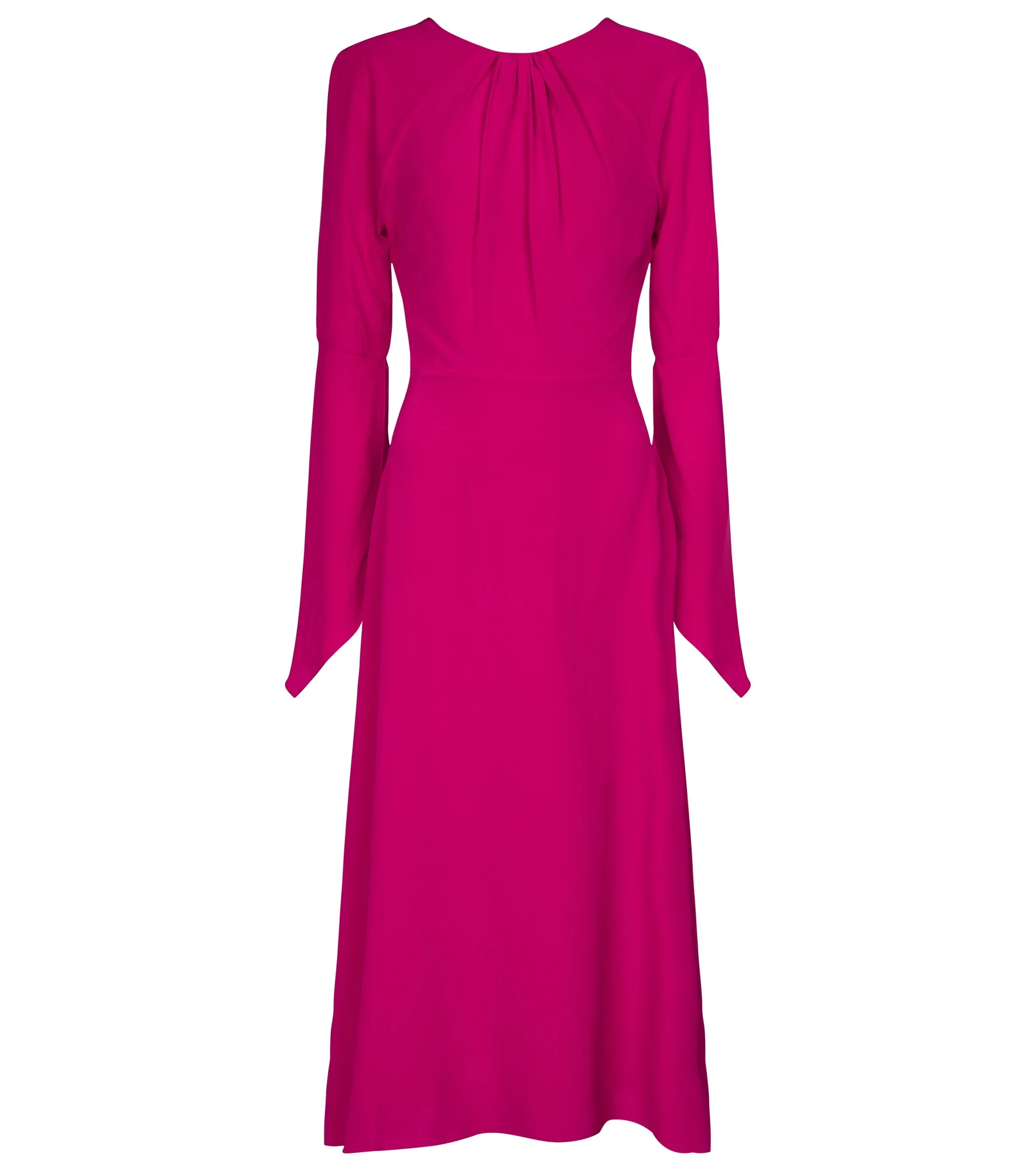 Open-back silk midi dress - 1