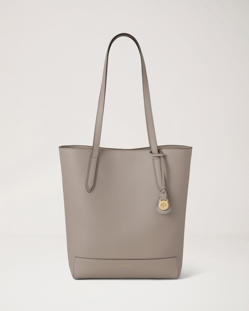 North South Shopper Cashmere Taupe Small Classic Grain 1