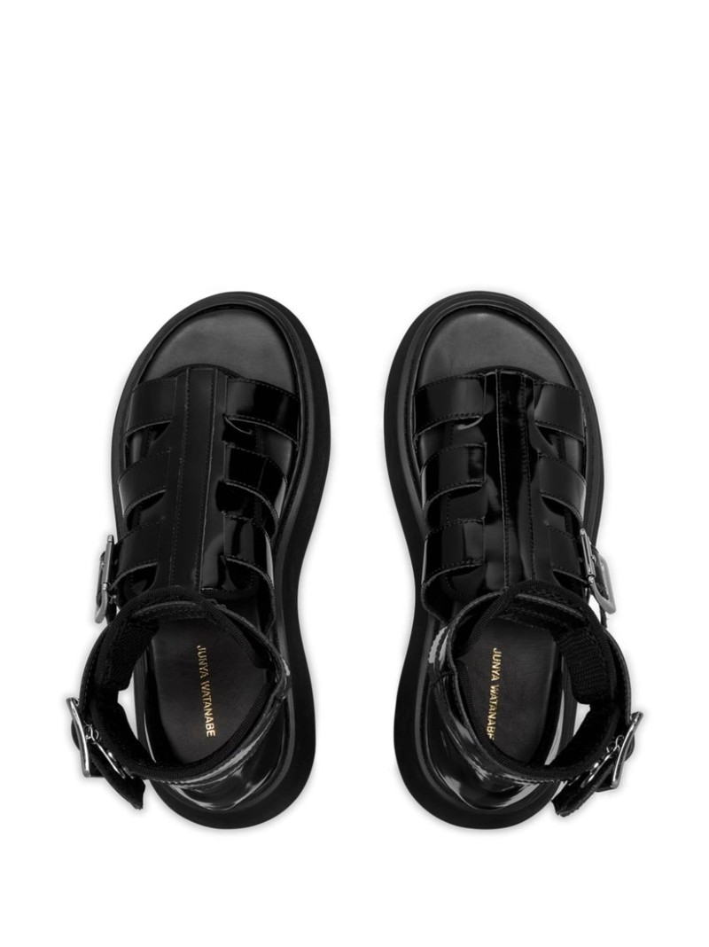 caged leather sandals 4