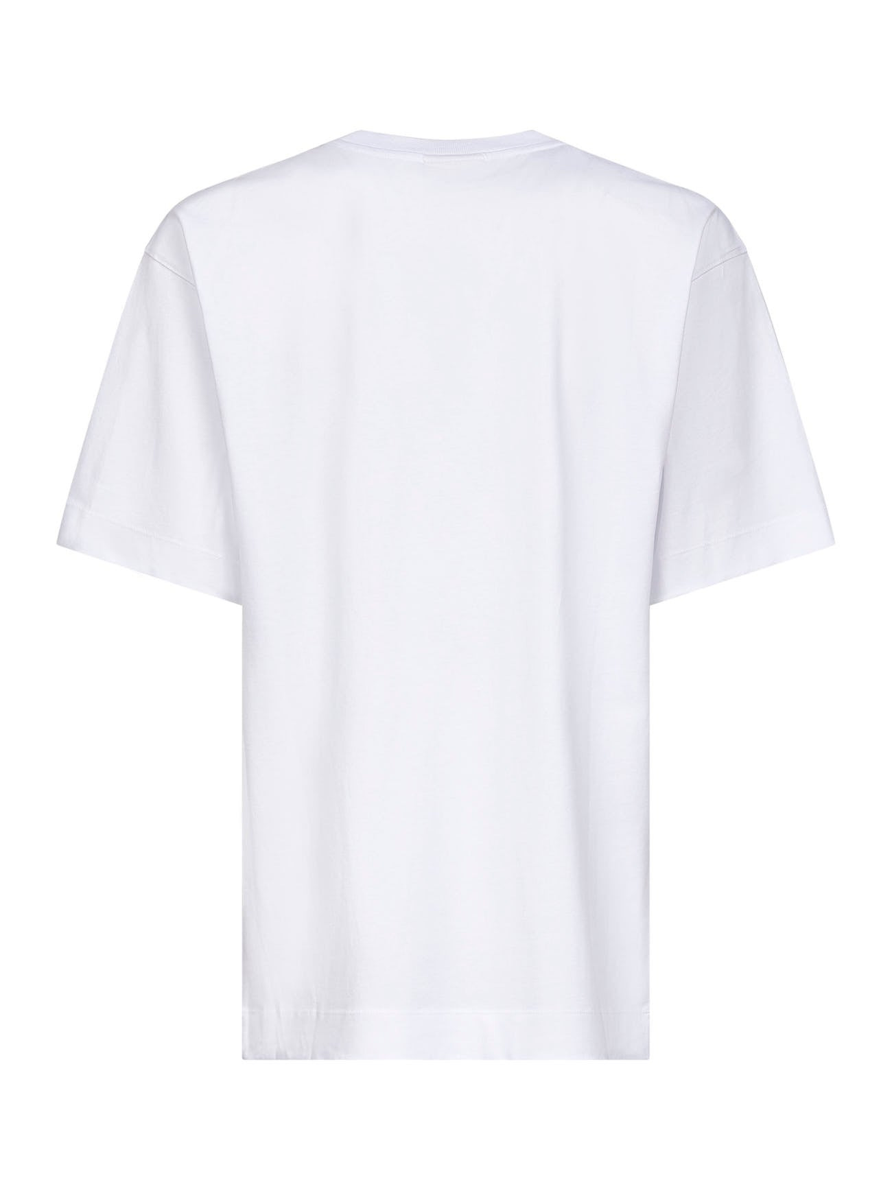 Dries Van Noten Men White Cotton Jersey Oversized T-Shirt - 2