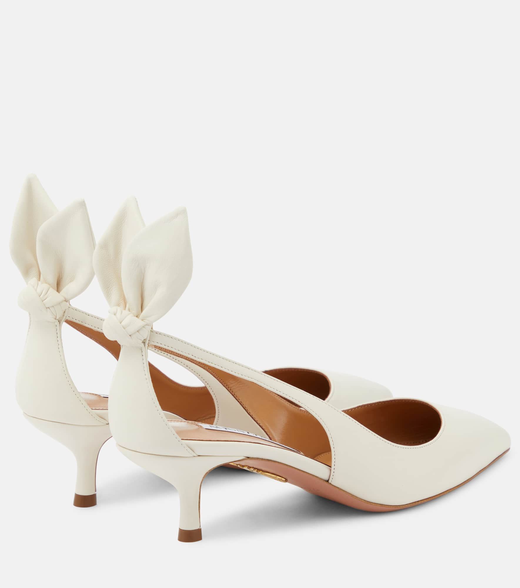 Bow Tie 50 leather pumps - 3