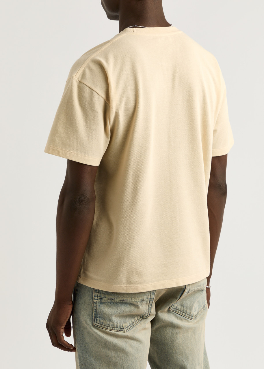 Cassandre logo-embroidered cotton-blend T-shirt - 3
