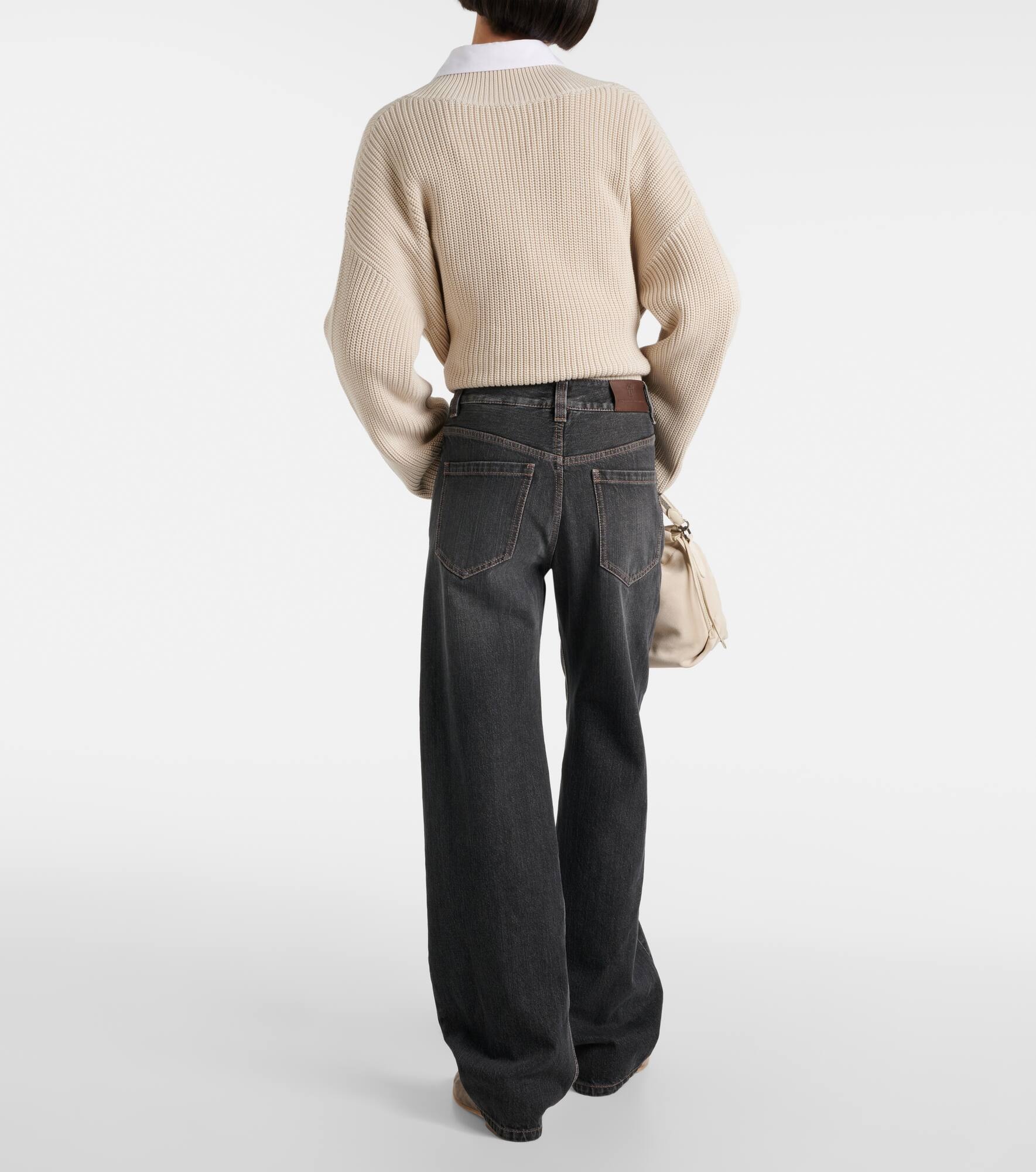 【Brunello Cucinelli】 Mid-riseストレートジーンズ Brunello Cucinelli Mid-Rise Jeans | Sendegaro CA