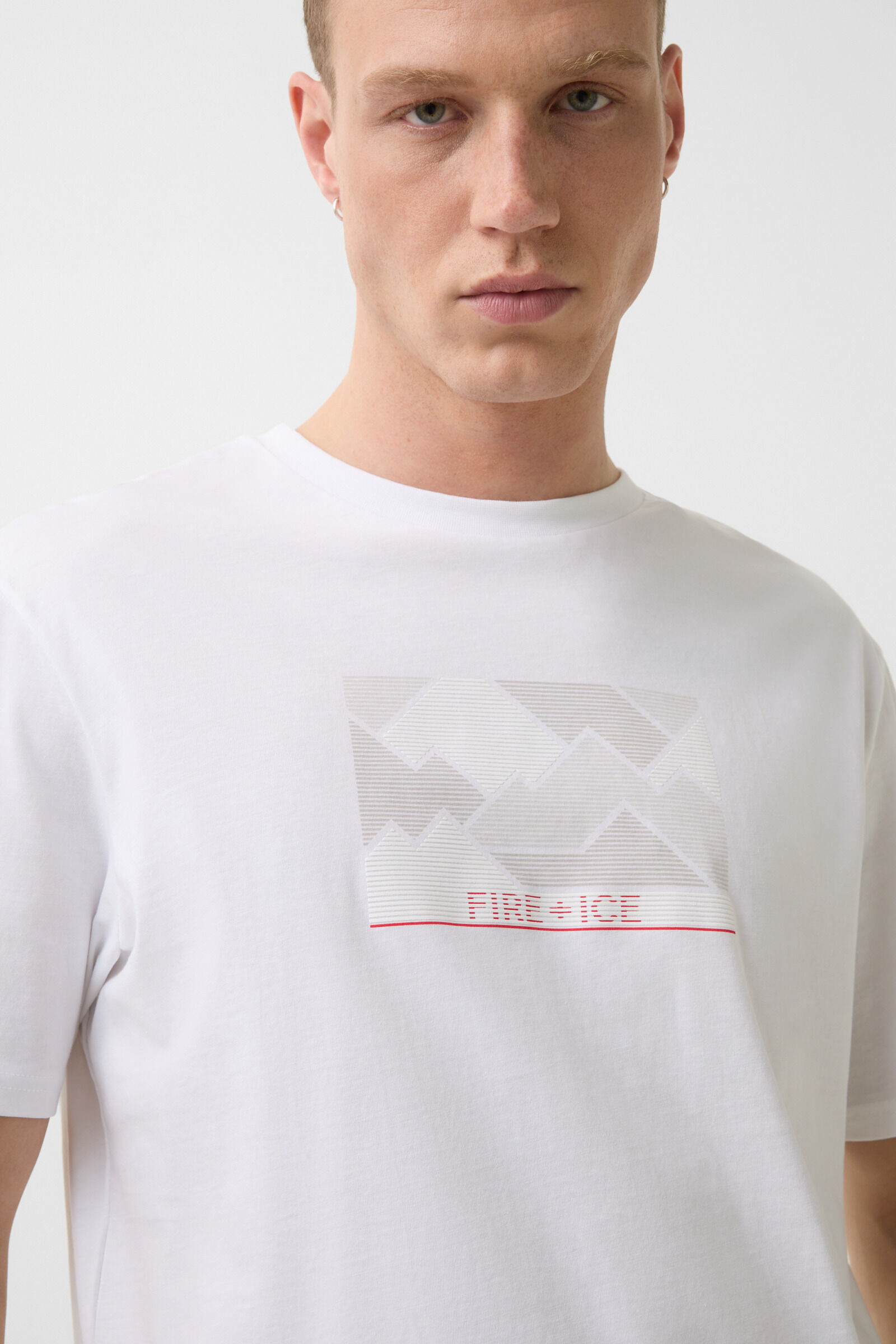 T-shirt Mick in White - 4