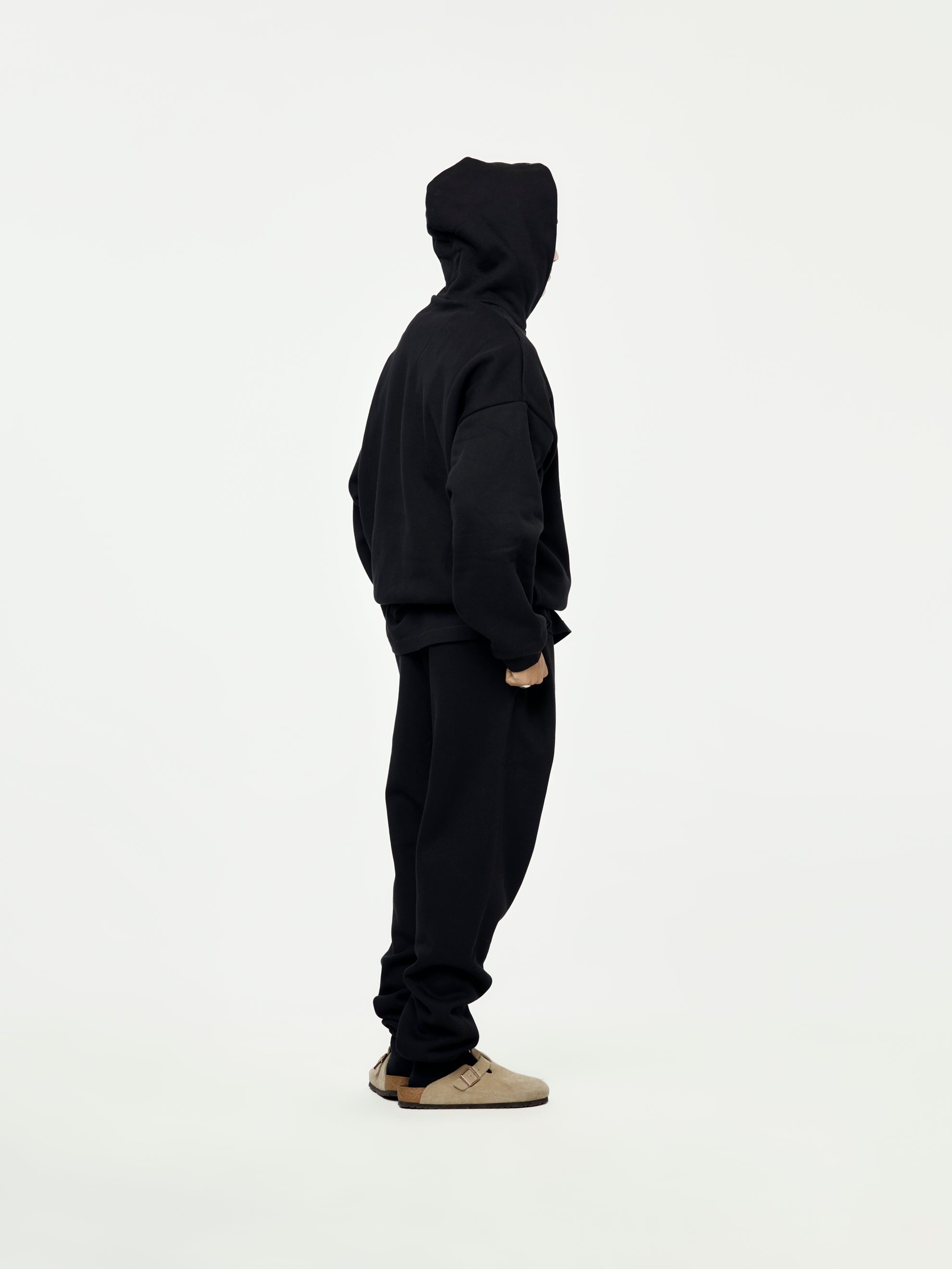 FLEECE ESSENTIAL SWEATPANT (BLK) - 5