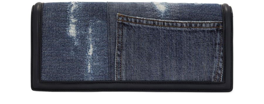 Patchwork denim Devotion baguette bag - 4