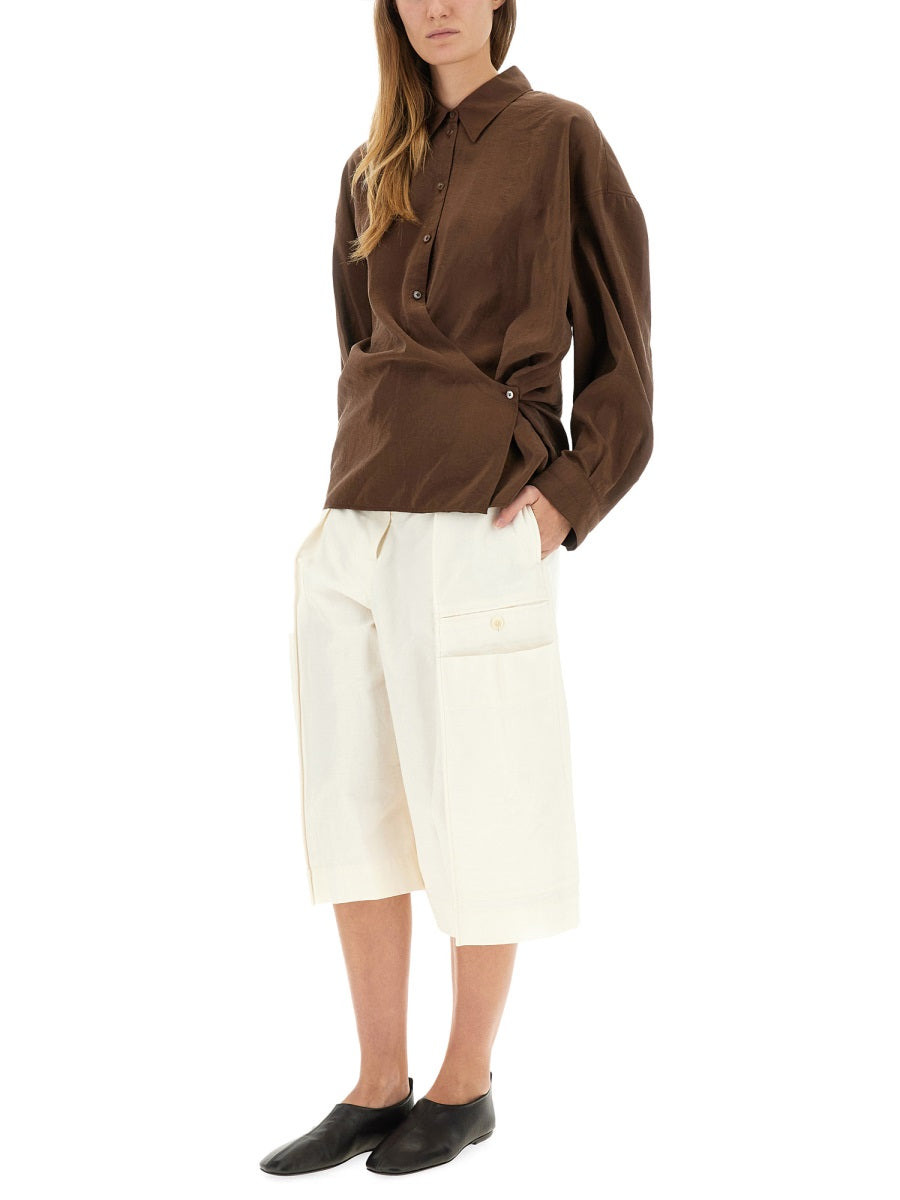 Lemaire Women Straight Twisted Collar Shirt - 2