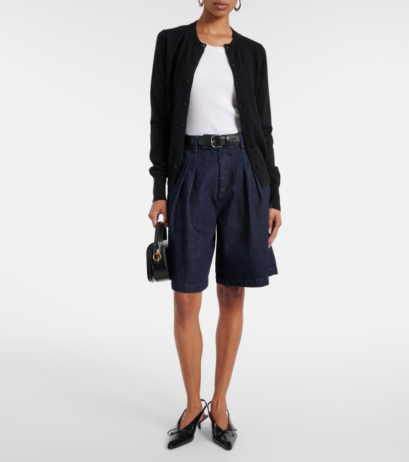 extreme cashmere Little Bit cotton and cashmere cardigan outlook