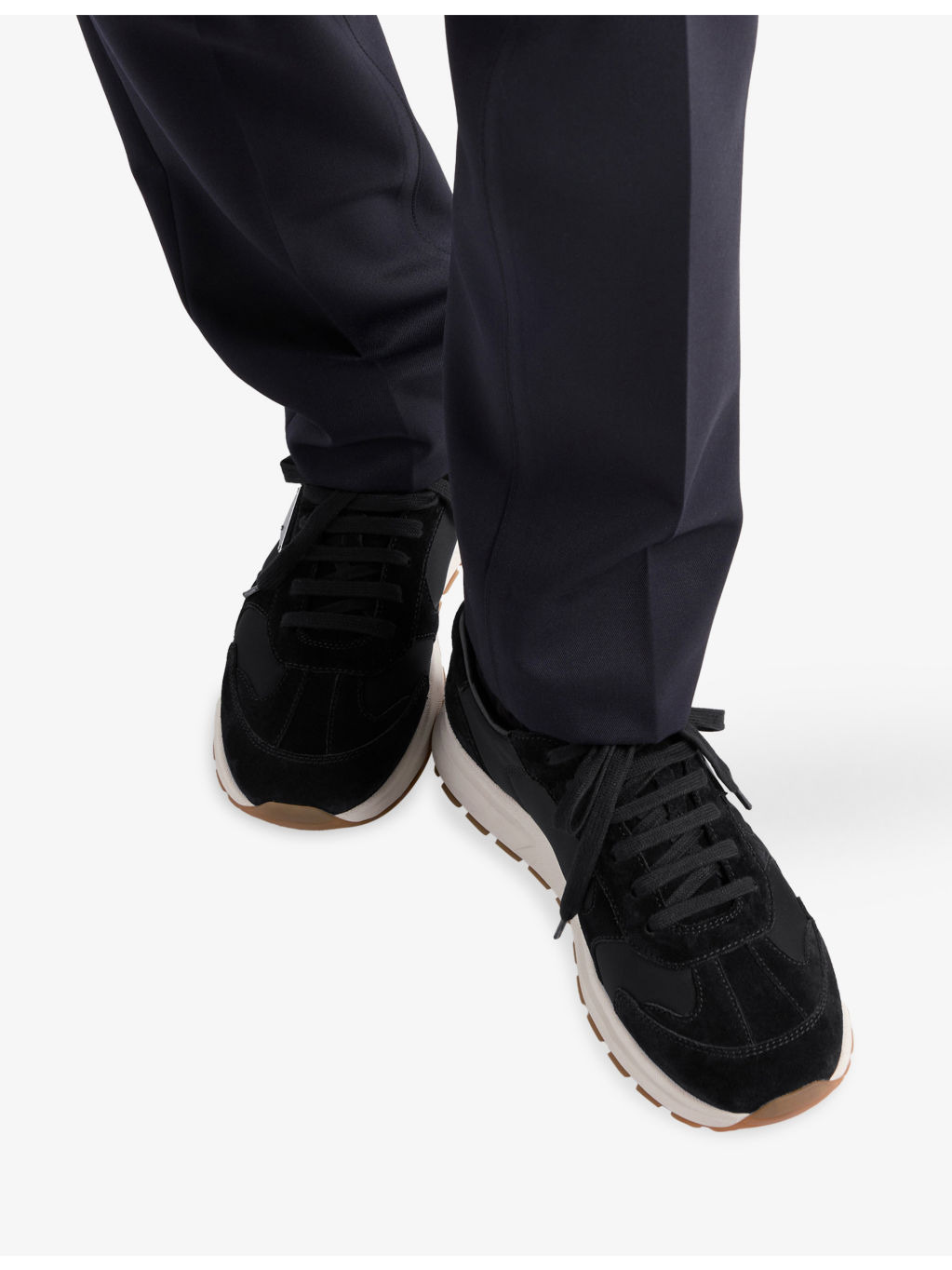 Prax Suede and Woven Trainers - 2
