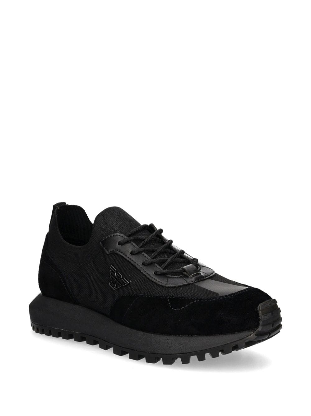 logo-plaque sneakers - 2