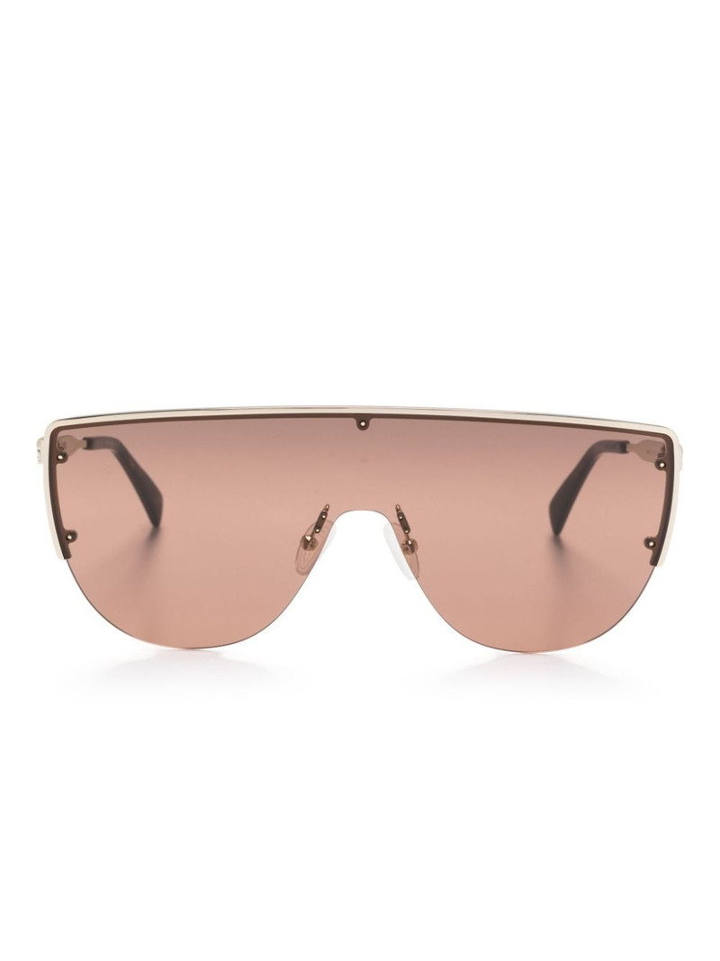 skull-stud shield-frame sunglasses 1