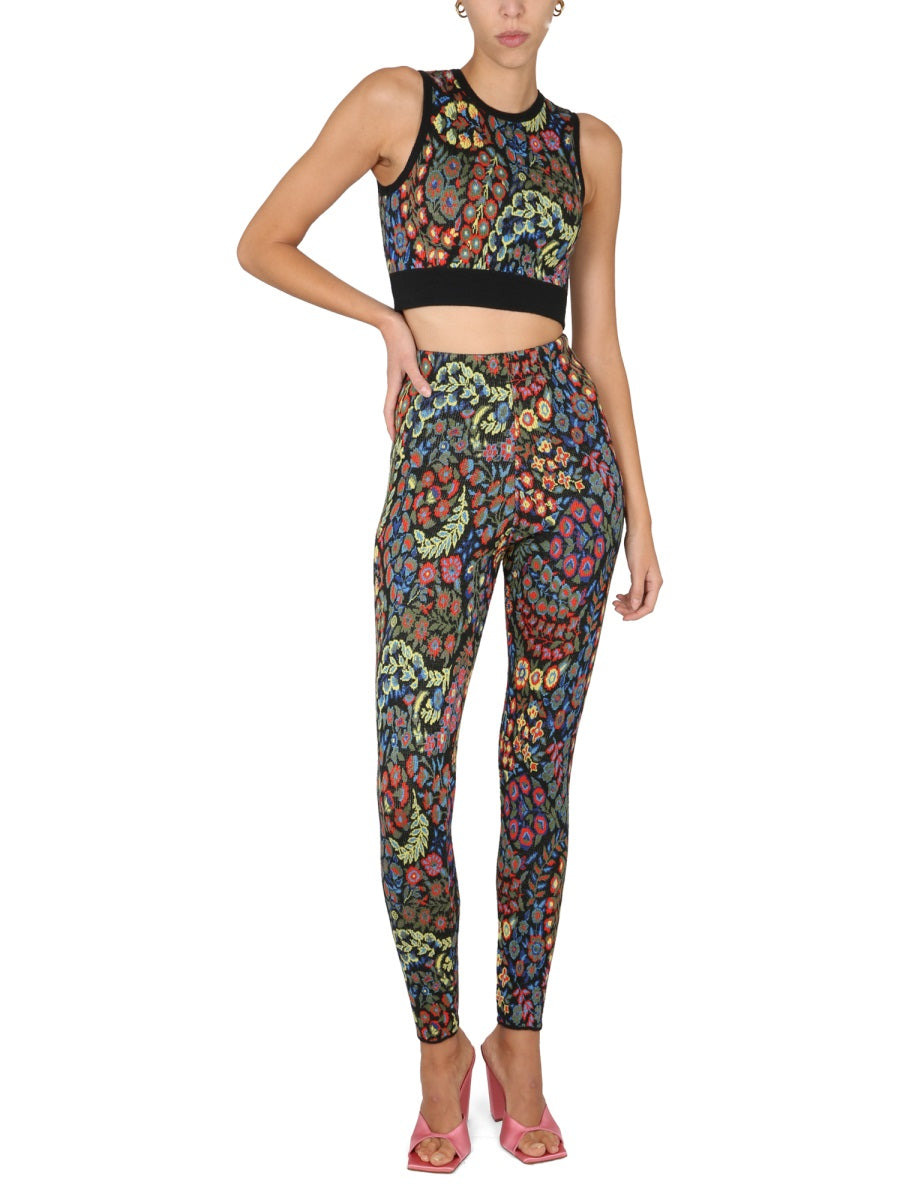 Etro Women Jacquard Wool Blend Top And Leggings - 5
