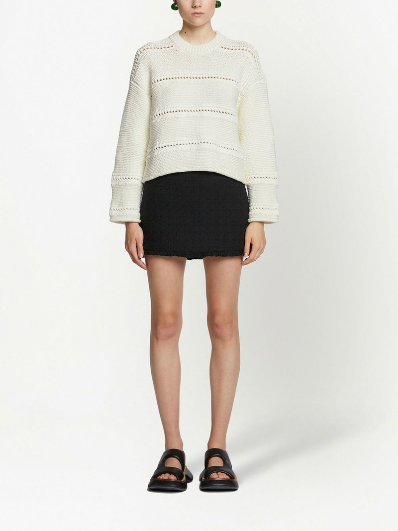 Proenza Schouler cropped open-knit jumper outlook