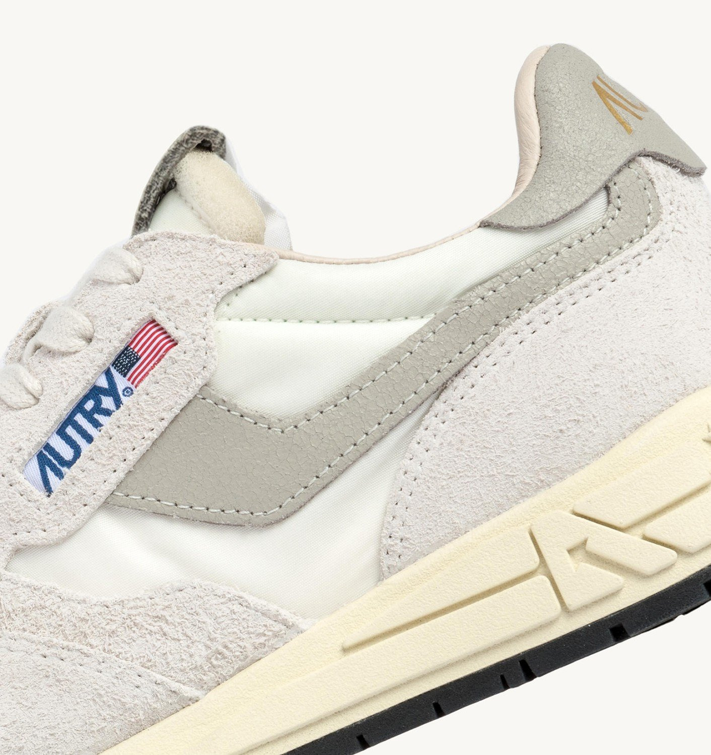 REELWIND LOW SNEAKERS IN BEIGE NYLON AND SUEDE - 6