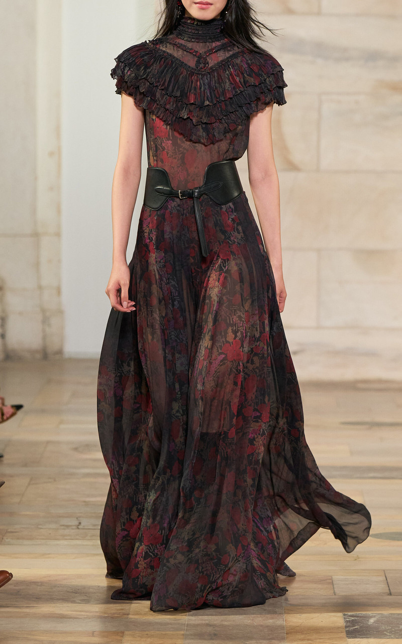 Cressida Printed Silk Gown multi 3