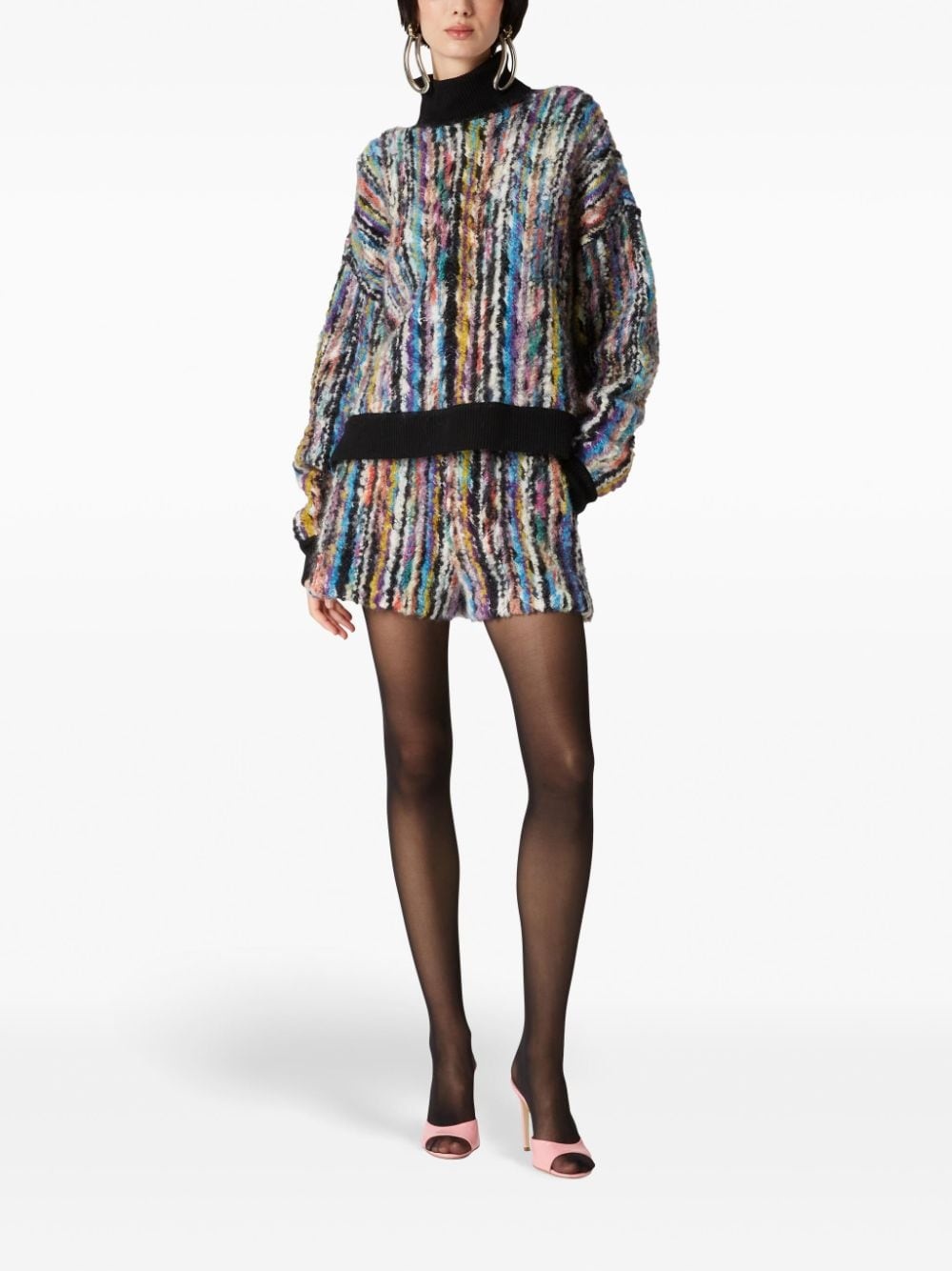 roll-neck knitted jumper - 2