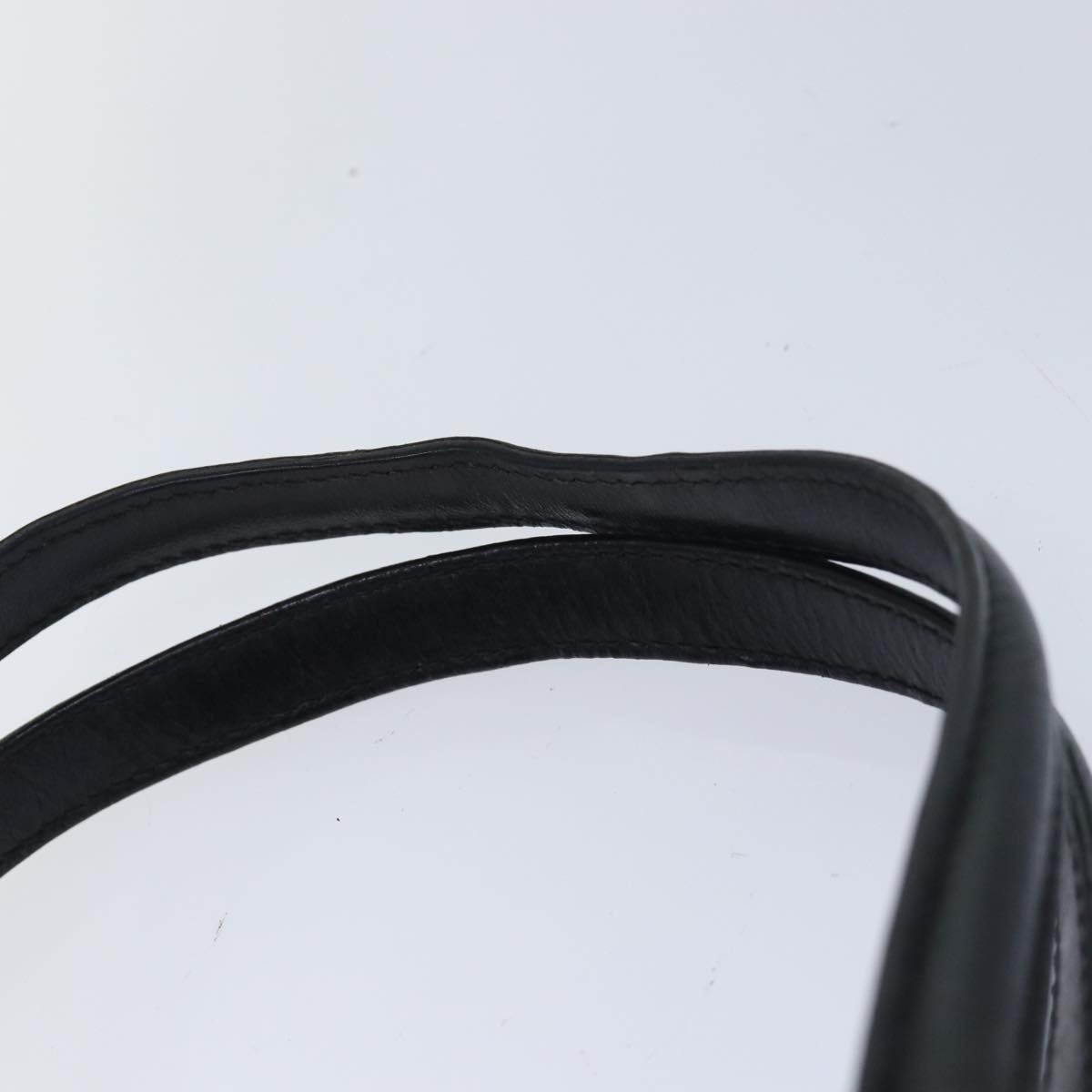 CELINE Macadam Canvas Hand Bag Pvc Leather Black - 8