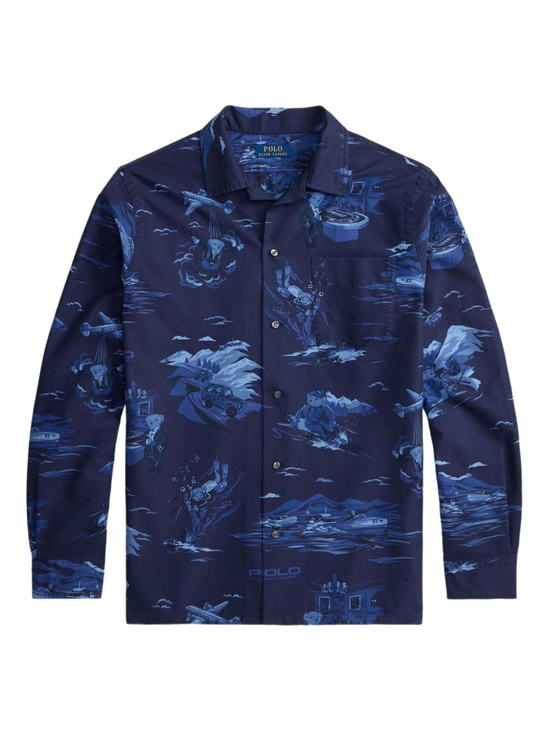 spy polo-bear printed shirt 1