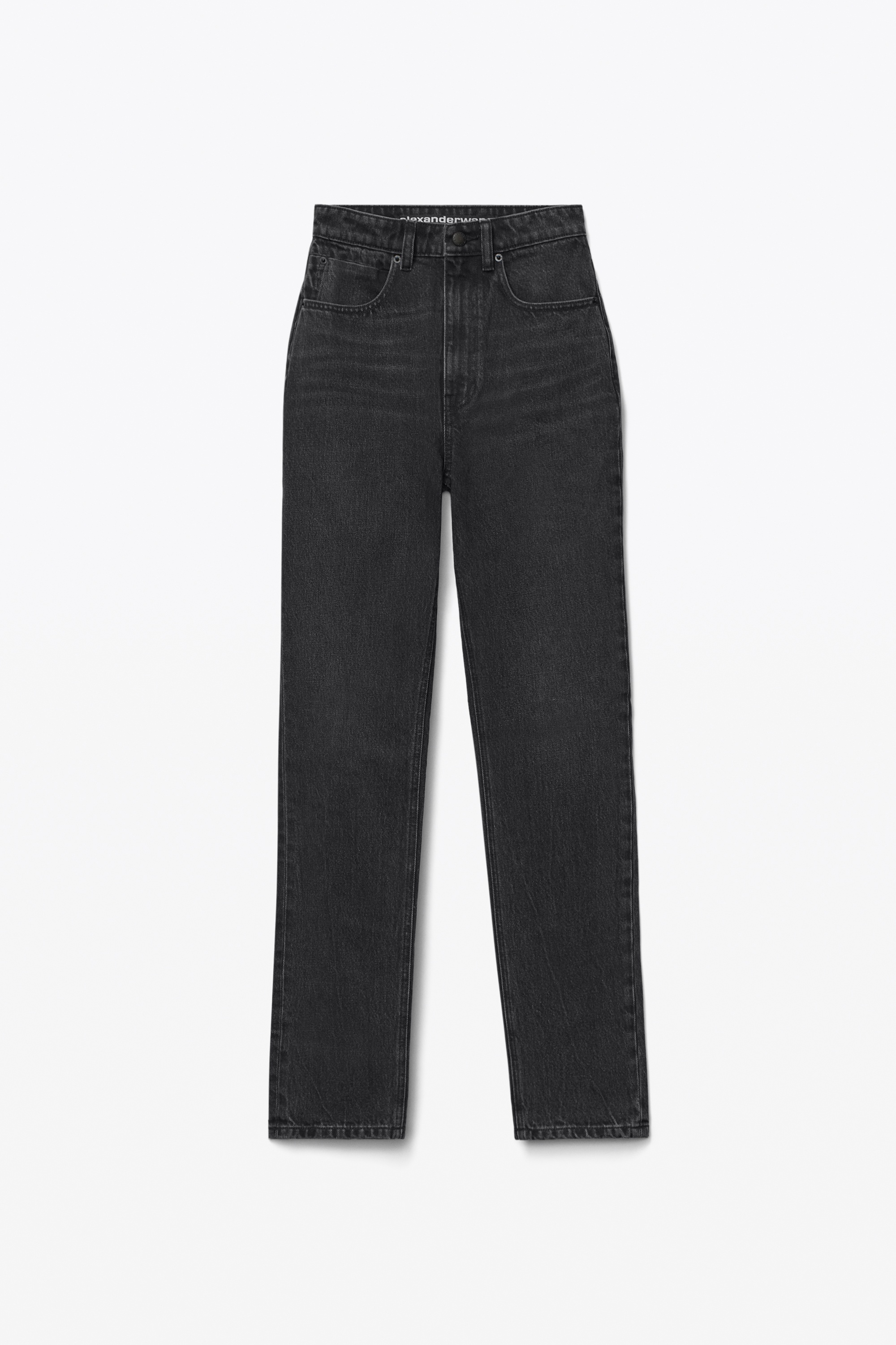 SLIM STACKED JEAN IN WASHED GREY DENIM - 1