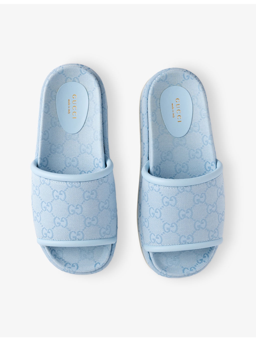 GG Platform Canvas Sandals - 2