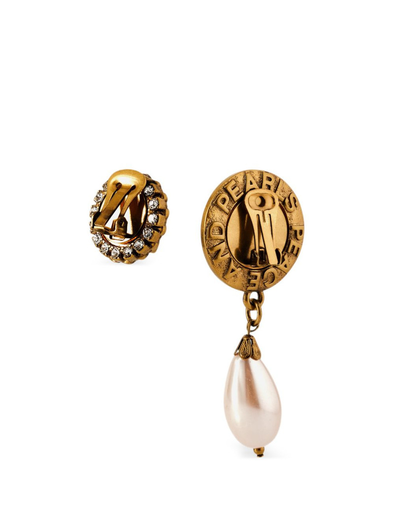 asymmetric pearl drop earrings 3