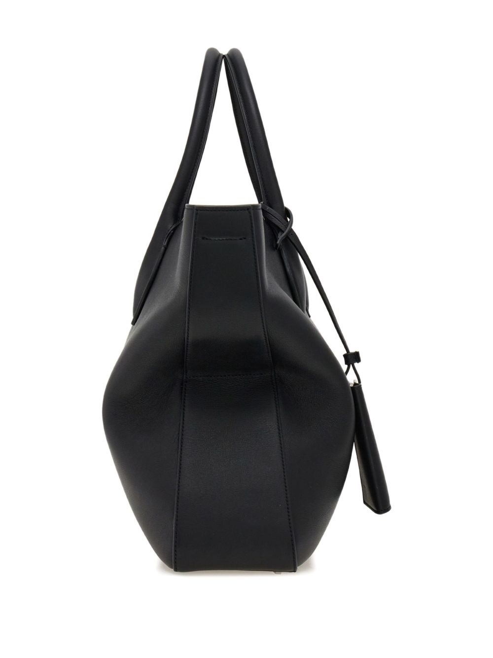 Monogram structured leather tote bag - 5