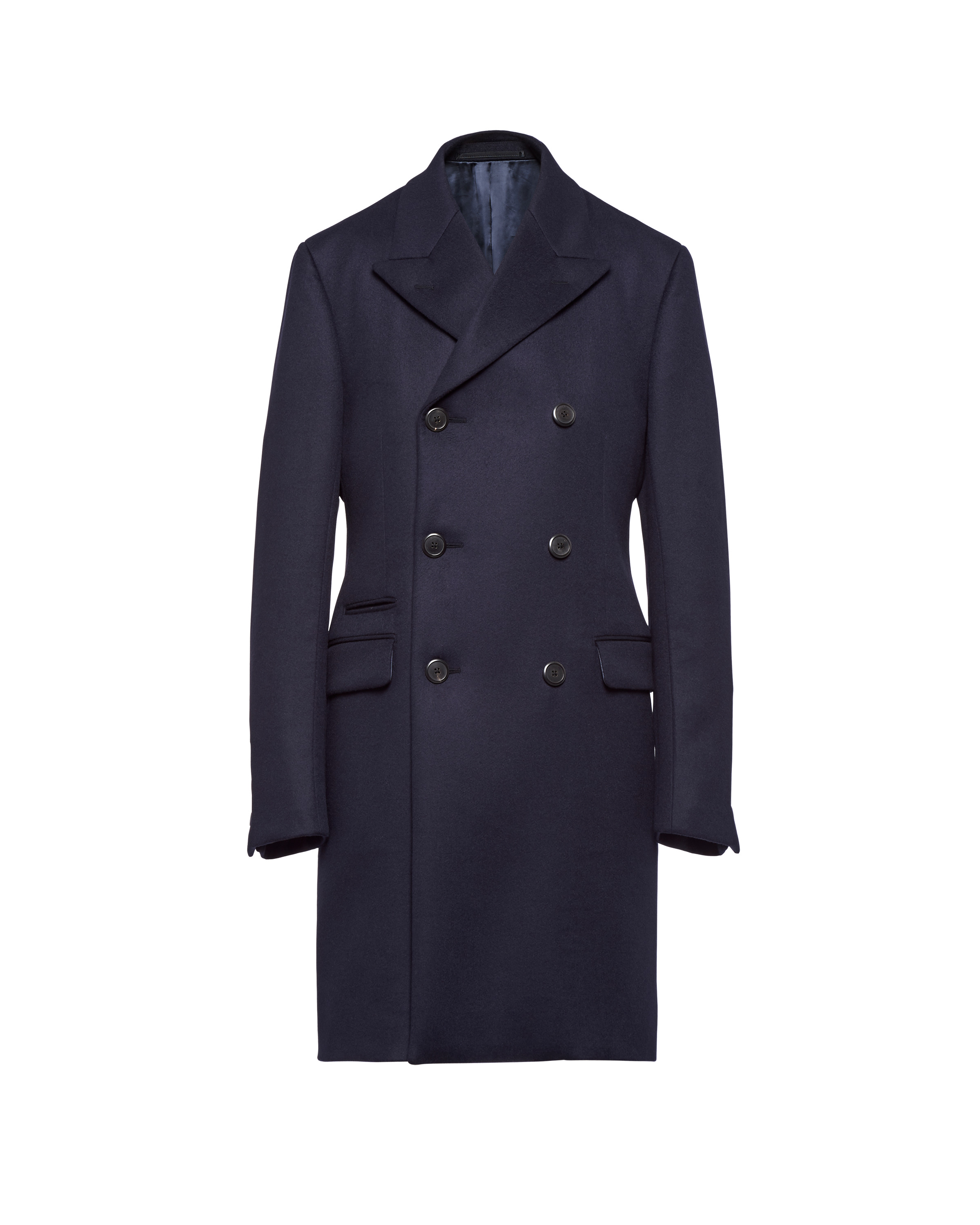 Double-breasted cashmere coat - 1