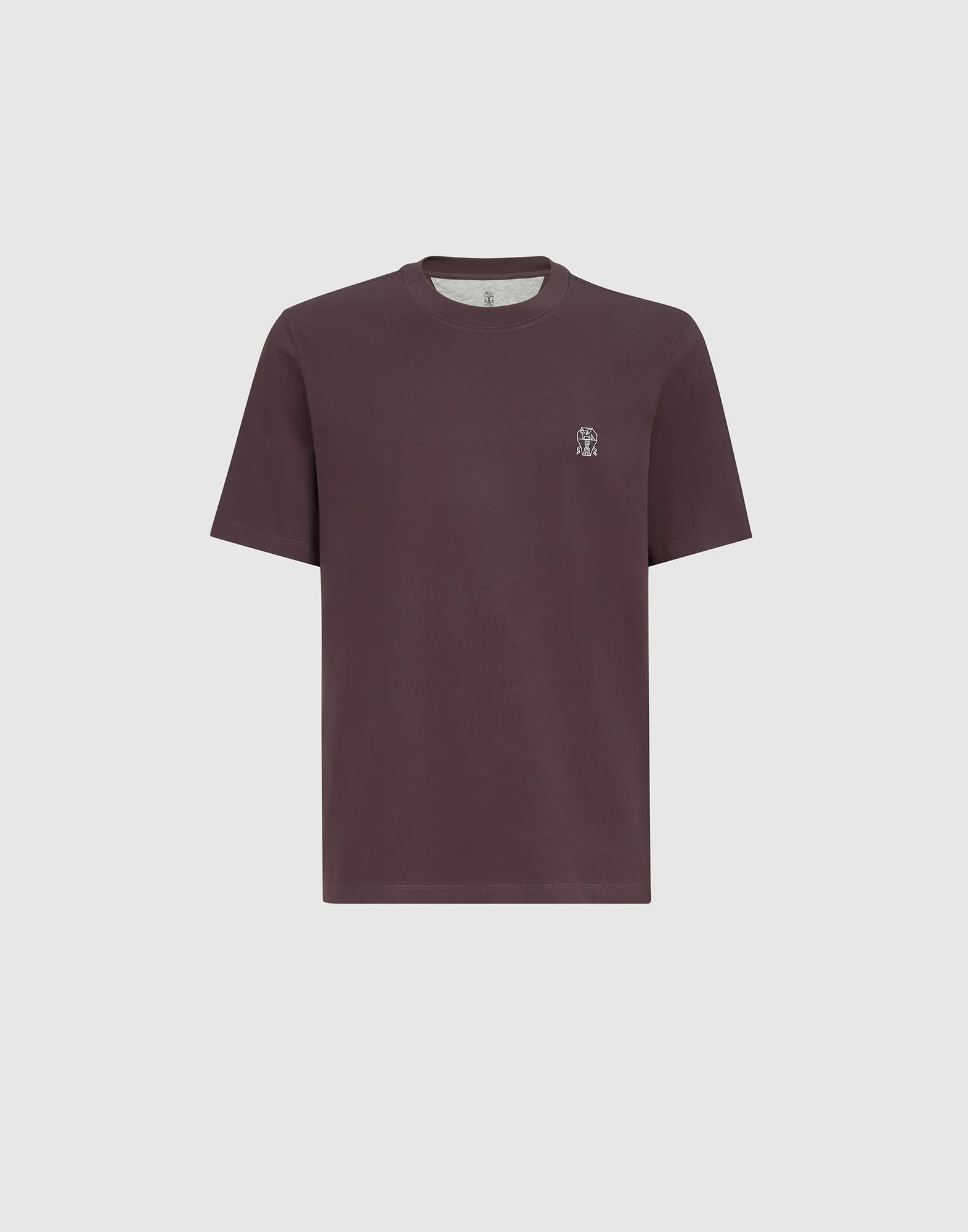 Cotton jersey crew neck T-shirt with logo - 1