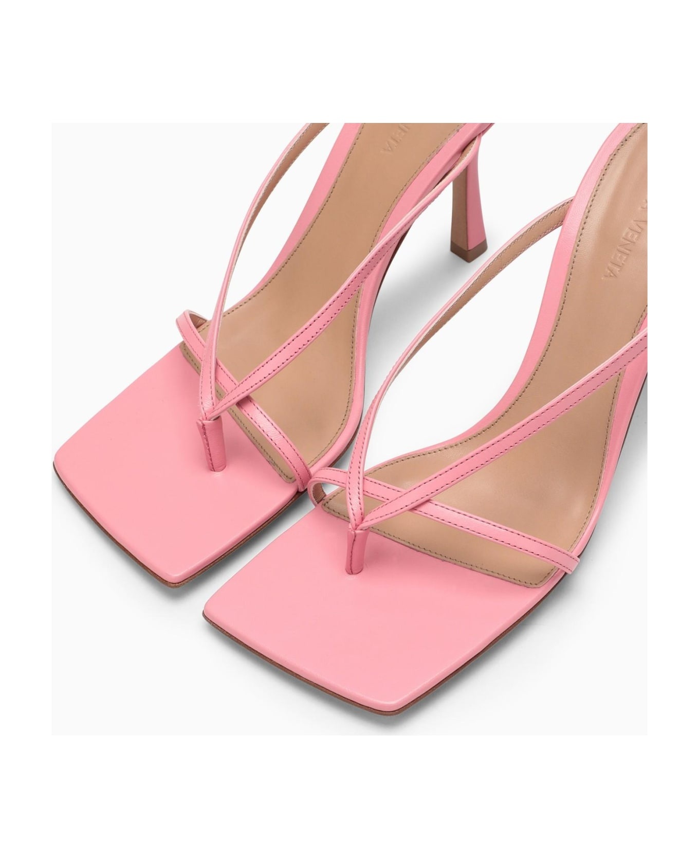 Squared Toe Strappy Sandals - 5