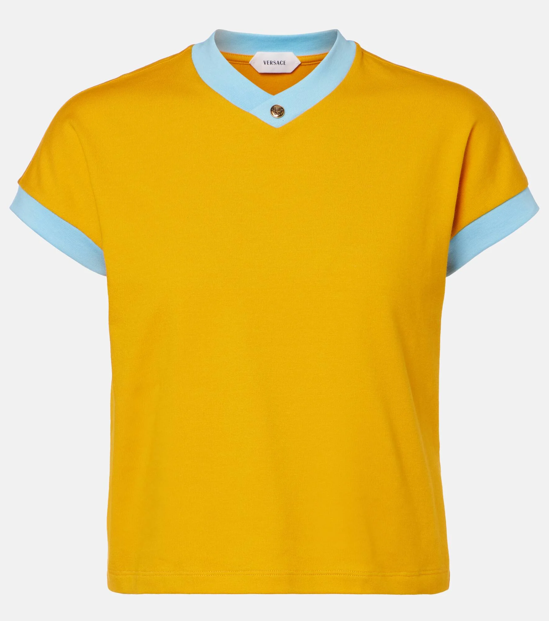 Medusa cotton-blend jersey T-shirt - 1