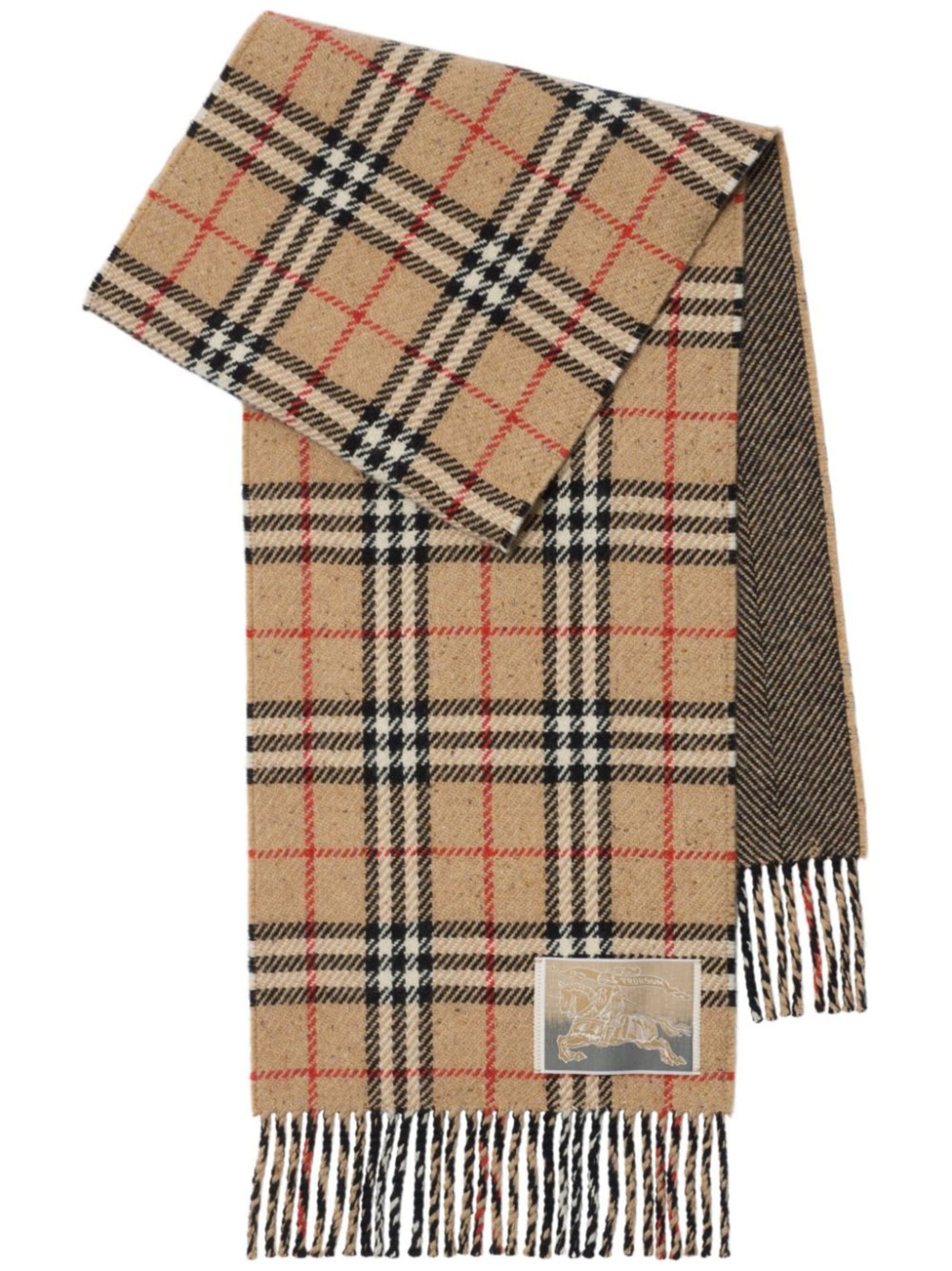 Reversible Checked Scarf - 1