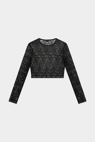 DSQUARED2 ICON LACE CROP TOP outlook
