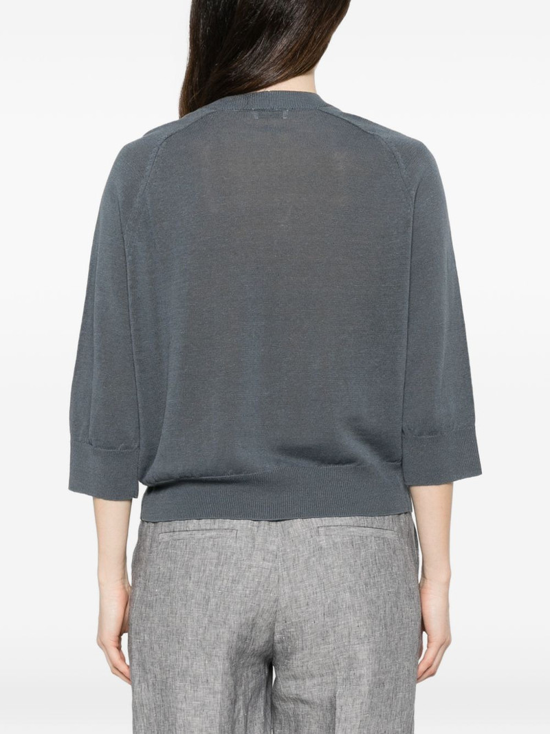 bead-embellished raglan-sleeve cardigan 4
