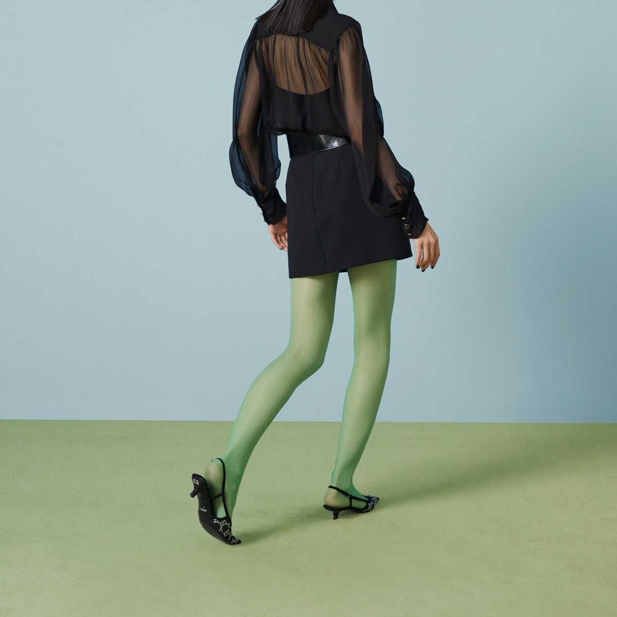 Wool silk crêpe skirt - 6