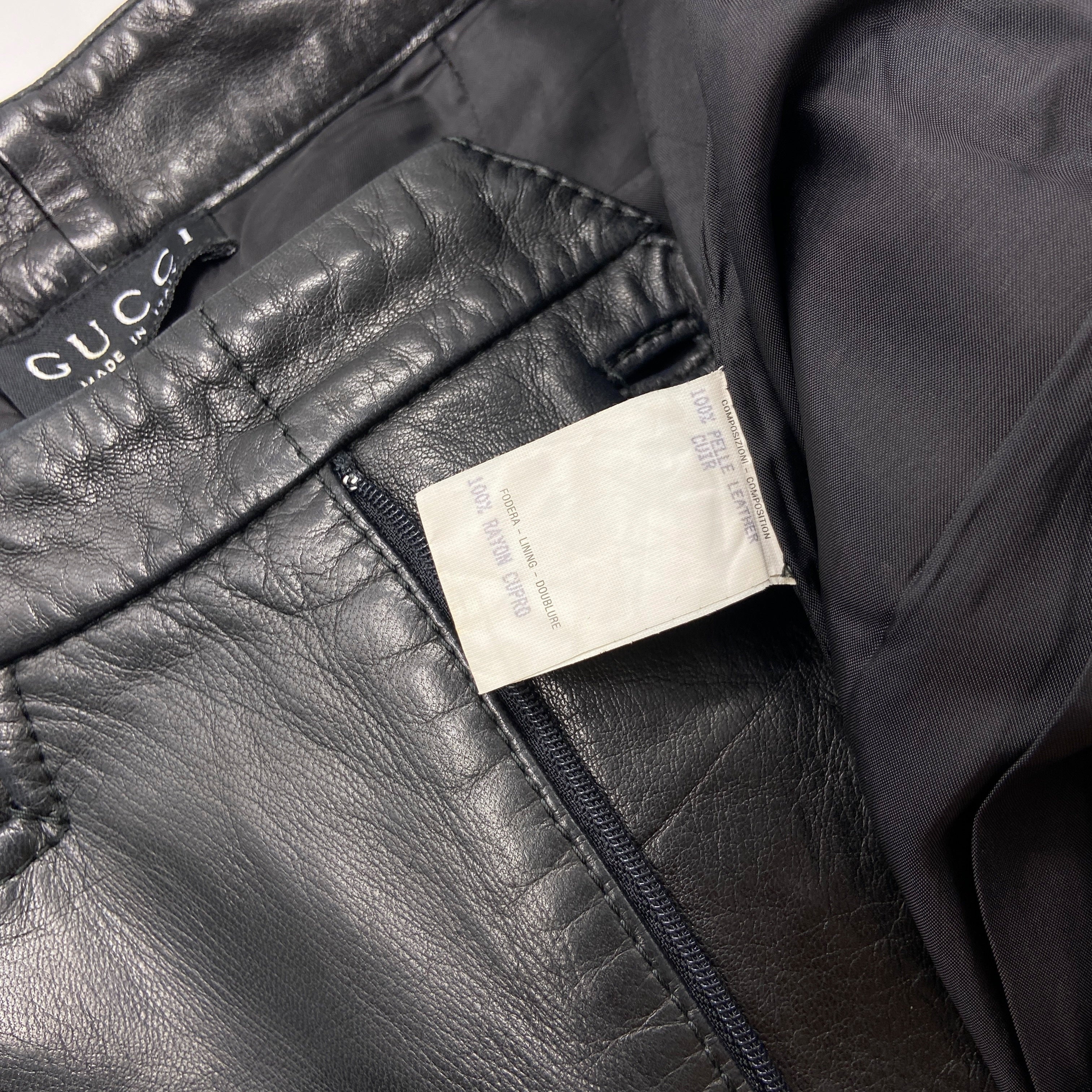 Gucci Fall 1996 Tom Ford Iconic Campaign Runway Leather Pants - 18