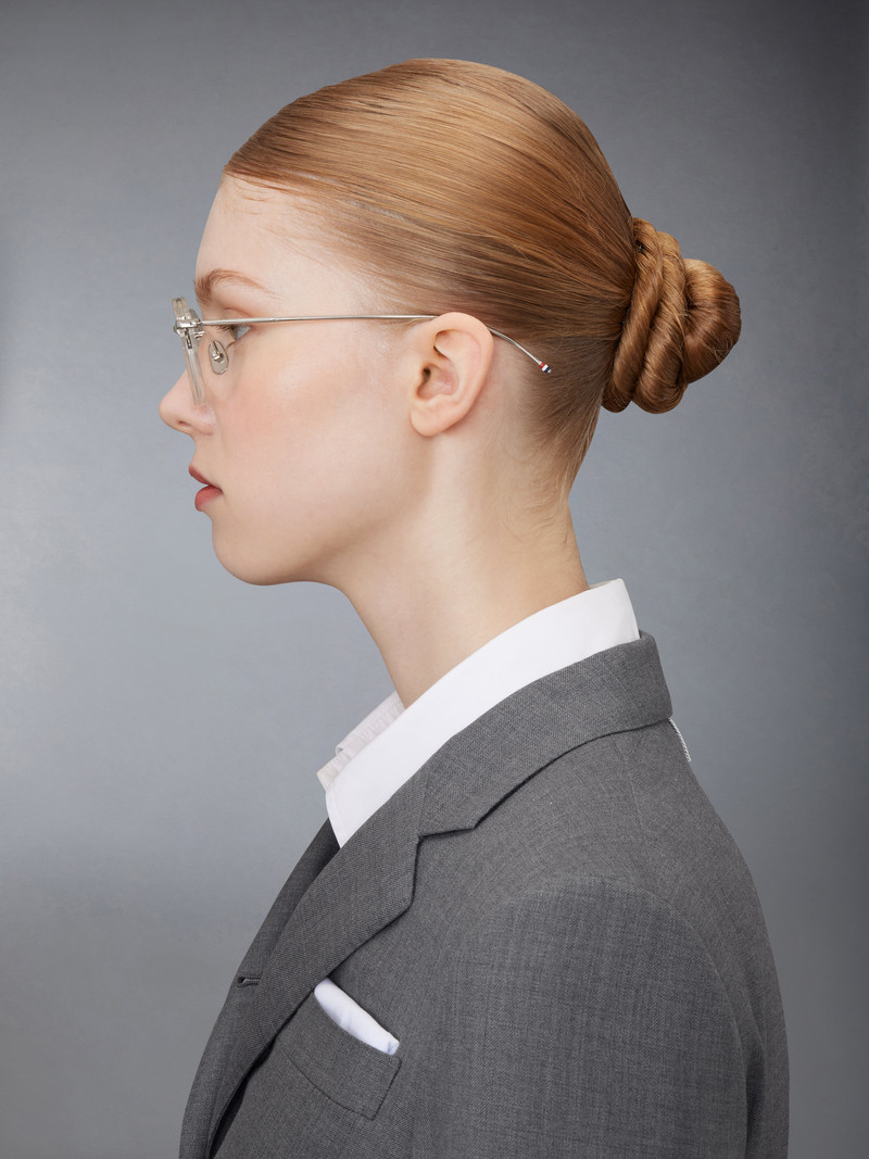 ACETATE AND TITANIUM ROUND EYEGLASSES 4