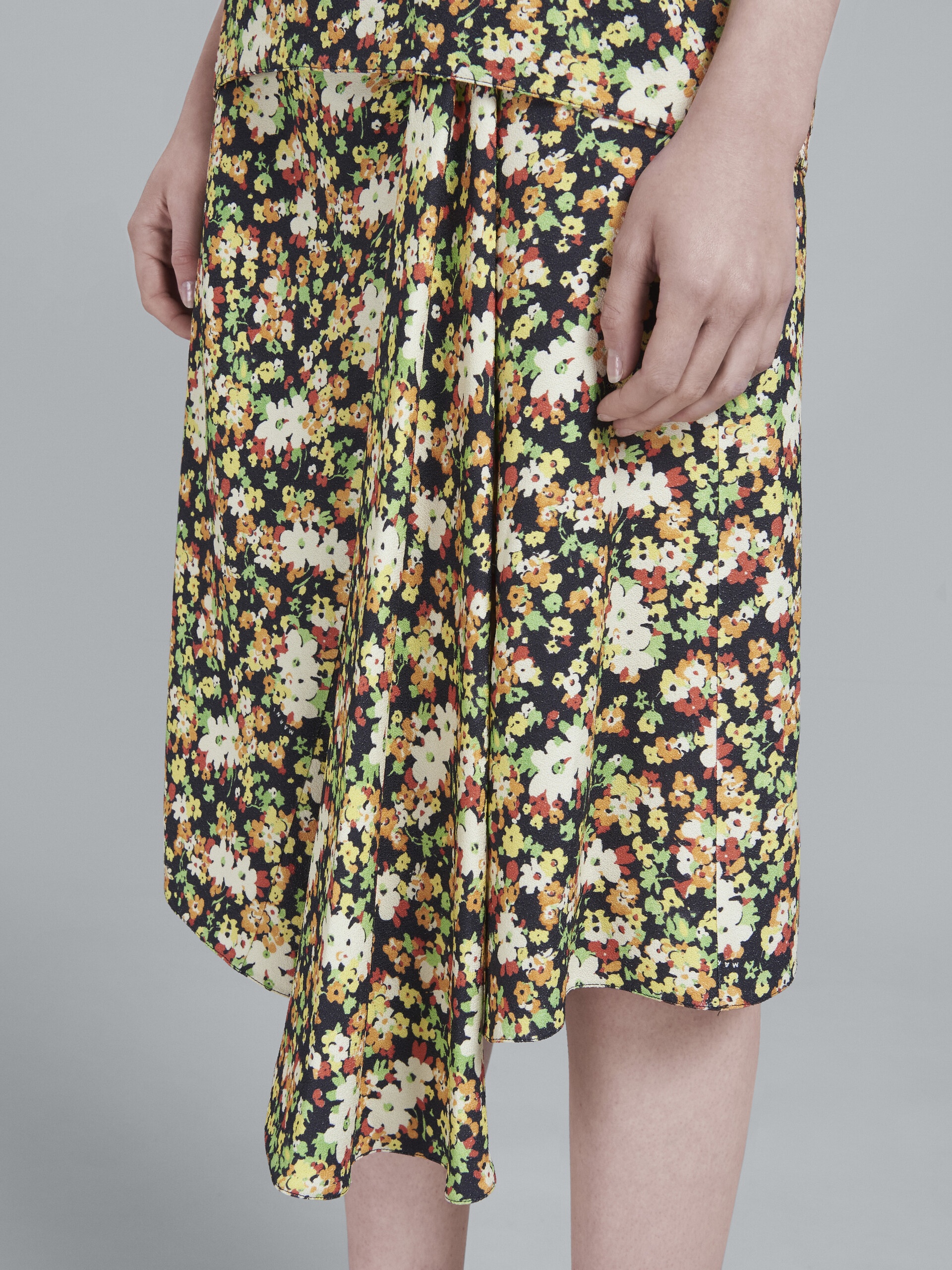LOVERS PRAIRIE PRINT SKIRT WITH GODET HEM - 4