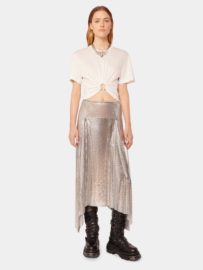 Paco Rabanne WHITE CROP TOP WITH PIERCING RING outlook
