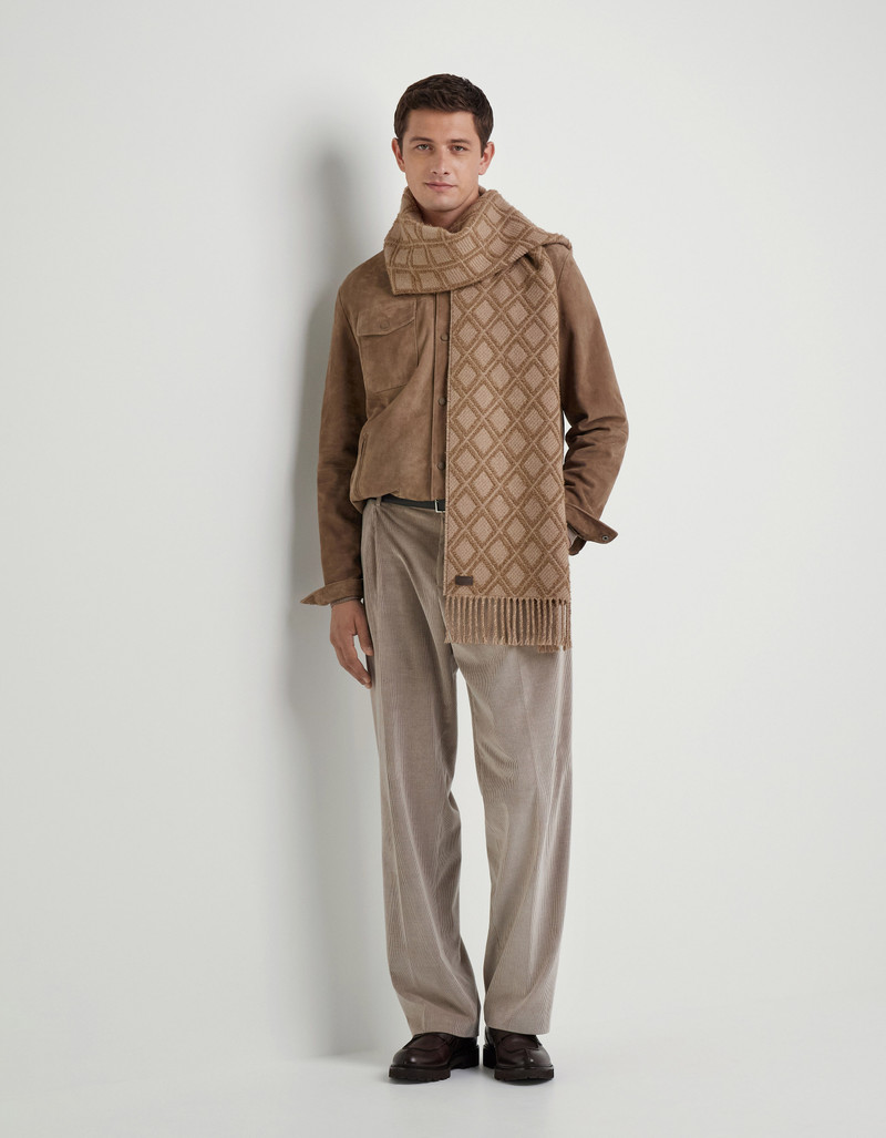 Canali SUEDE OVERSHIRT IN BISCUIT outlook