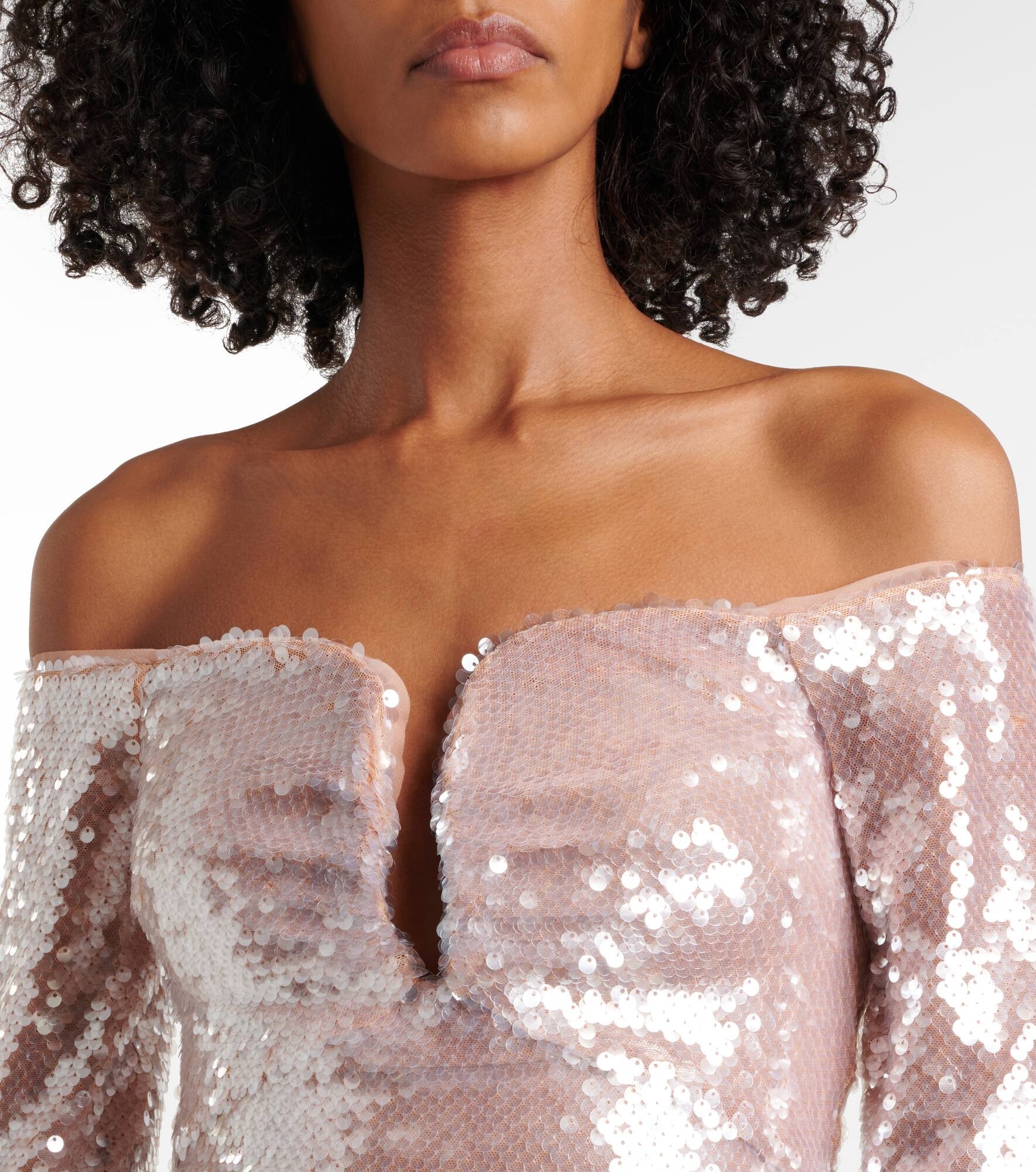 Sequined off-shoulder top - 5